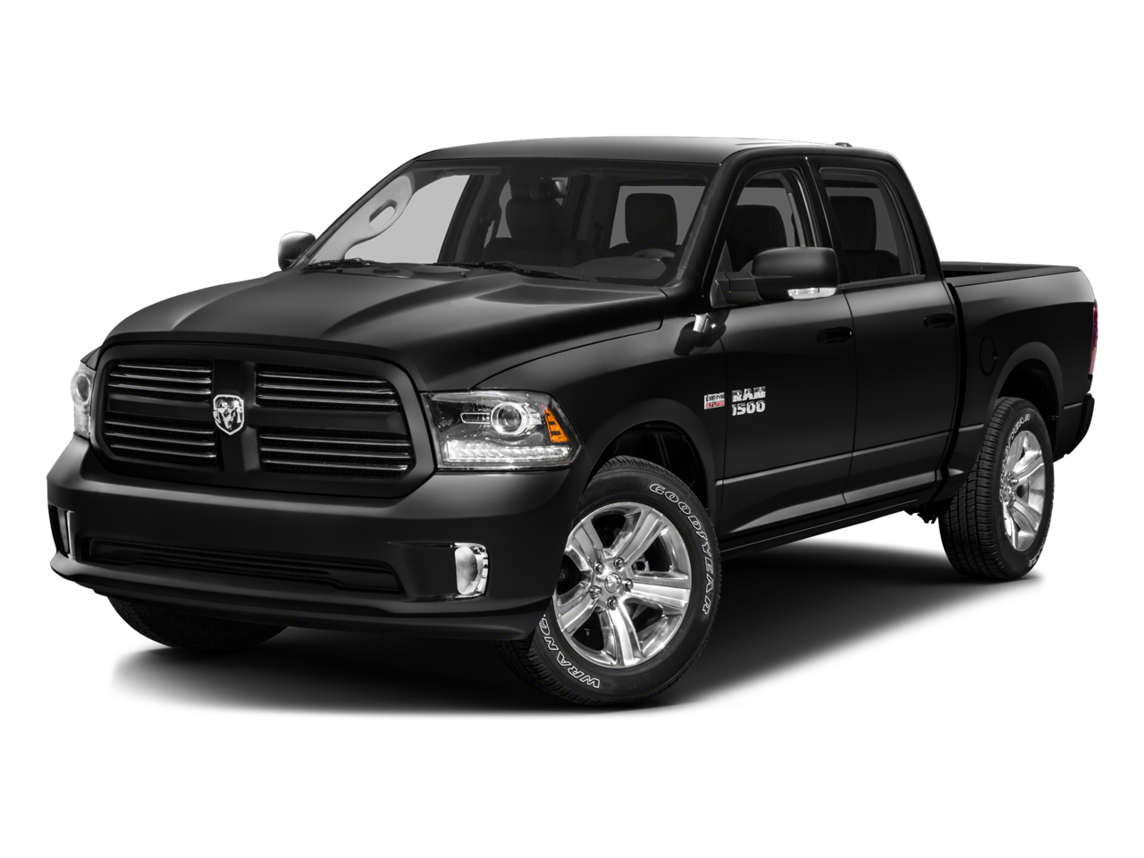 2016 RAM 1500 Big Horn in Crystal Metallic — front three-quarter view