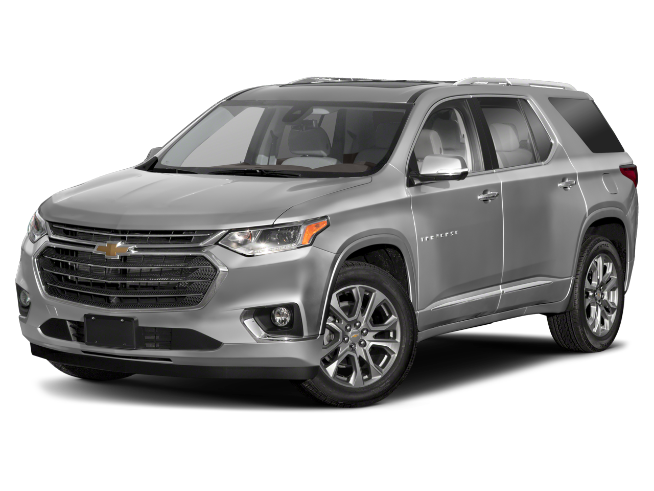 2020 Chevrolet Traverse Premier in Red Tintcoat — front three-quarter view