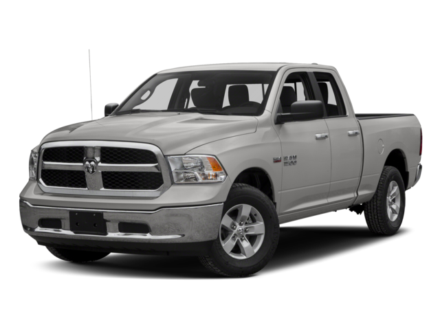 2017 RAM 1500 Big Horn in Bright Silver Clearcoat Metallic — front three-quarter view