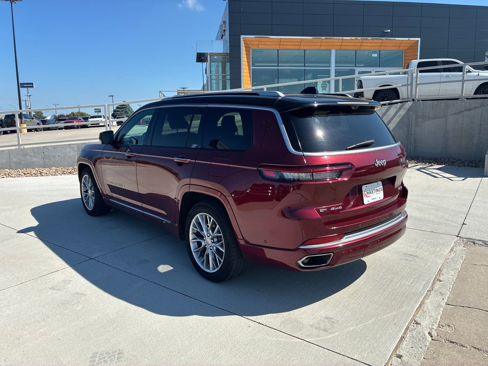 2022 Jeep Grand Cherokee L — rear three-quarter view